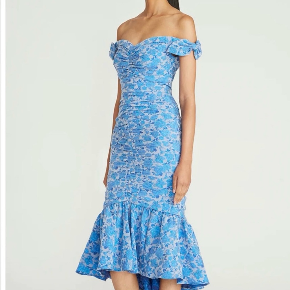 NWT Theia Eliza Ruched Cocktail dress